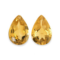 3.51 Ct.Tw. Pear Citrine Pair