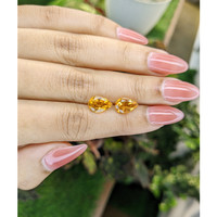 3.51 Ct.Tw.Total Carat Weight Citrine Pair from Brazil Life Style