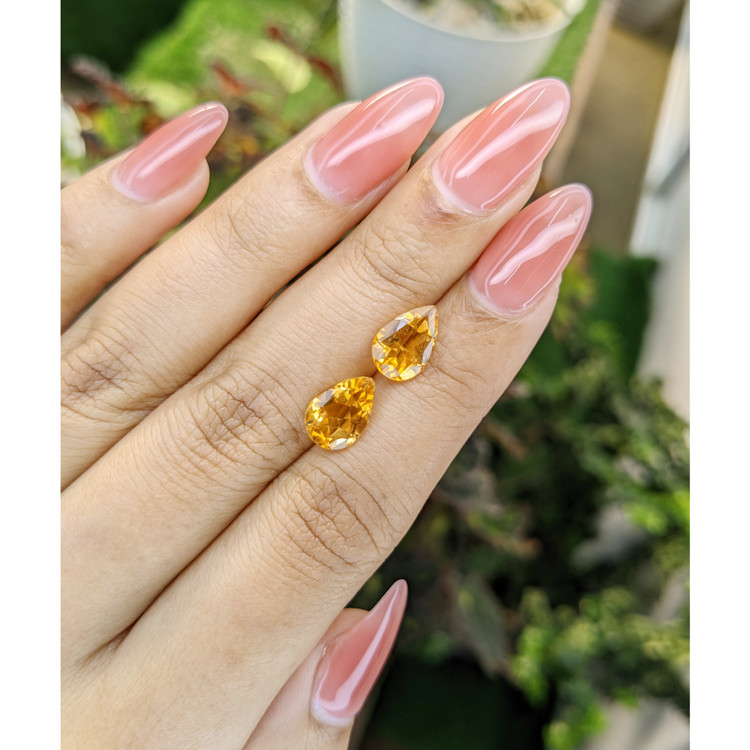3.51 Ct.Tw. Citrine Pair from Brazil