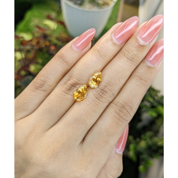 3.80 Ct.Tw. Citrine Pair from Brazil