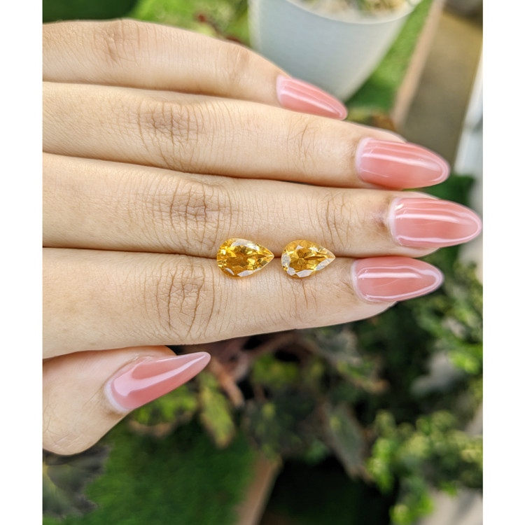 3.80 Ct.Tw. Citrine Pair from Brazil