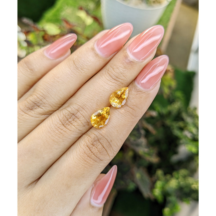 3.80 Ct.Tw. Citrine Pair from Brazil