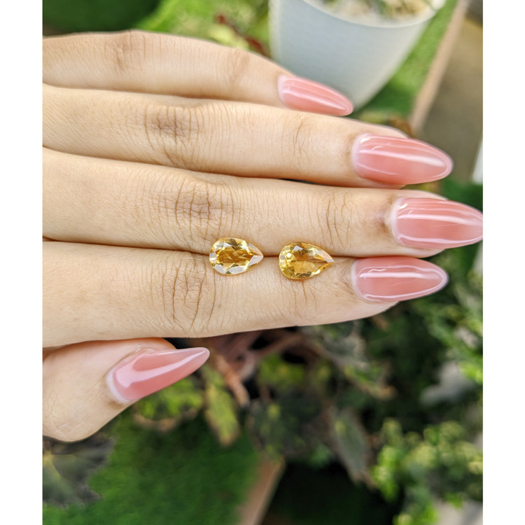 3.34 Ct.Tw. Citrine Pair from Brazil