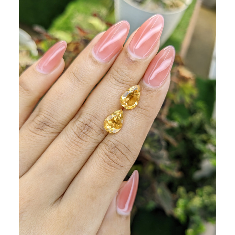4.12 Ct.Tw. Citrine Pair from Brazil