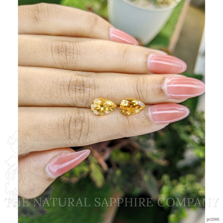 4.12 Ct.Tw. Citrine Pair from Brazil