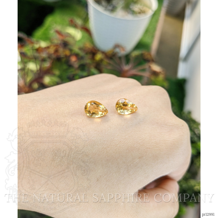 4.12 Ct.Tw. Citrine Pair from Brazil