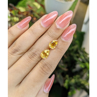 3.57 Ct.Tw.Total Carat Weight Citrine Pair from Brazil Life Style