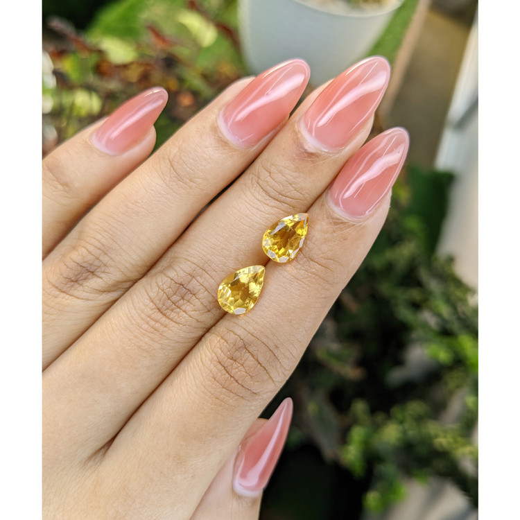 3.57 Ct.Tw. Citrine Pair from Brazil