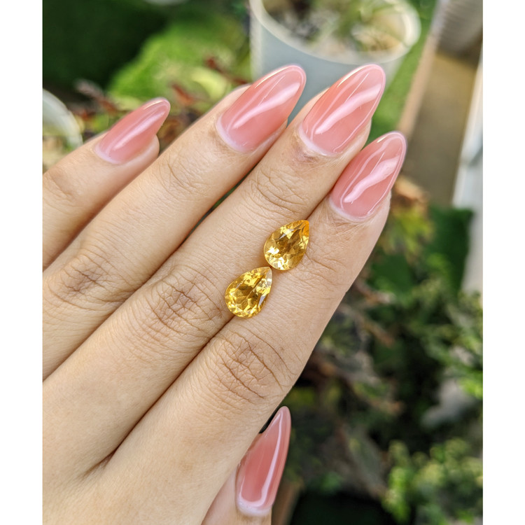 3.50 Ct.Tw. Citrine Pair from Brazil