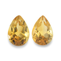 4.26 Ct.Tw. Pear Citrine Pair