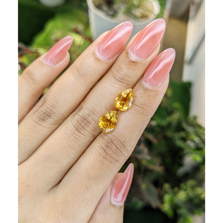 4.26 Ct.Tw. Citrine Pair from Brazil