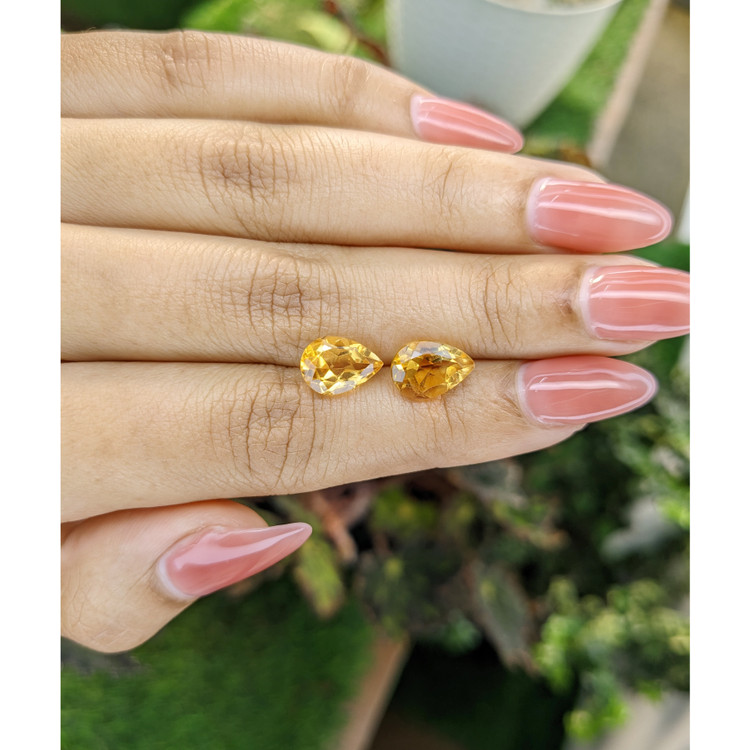 4.26 Ct.Tw. Citrine Pair from Brazil