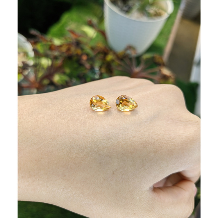 4.26 Ct.Tw. Citrine Pair from Brazil
