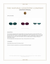 1.30 Ct.Tw.Total Carat Weight Alexandrite Pair from Brazil Appraisal