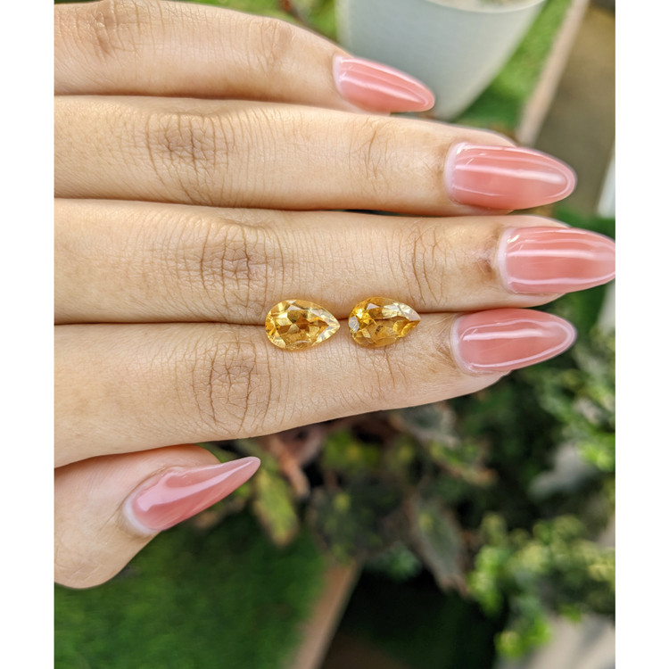 3.76 Ct.Tw. Citrine Pair from Brazil