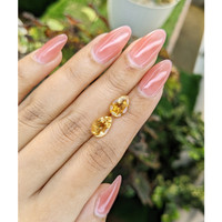 3.76 Ct.Tw.Total Carat Weight Citrine Pair from Brazil Life Style