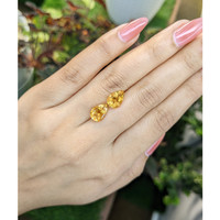4.00 Ct.Tw.Total Carat Weight Citrine Pair from Brazil Life Style
