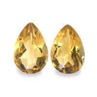 3.46 Ct.Tw. Pear Citrine Pair