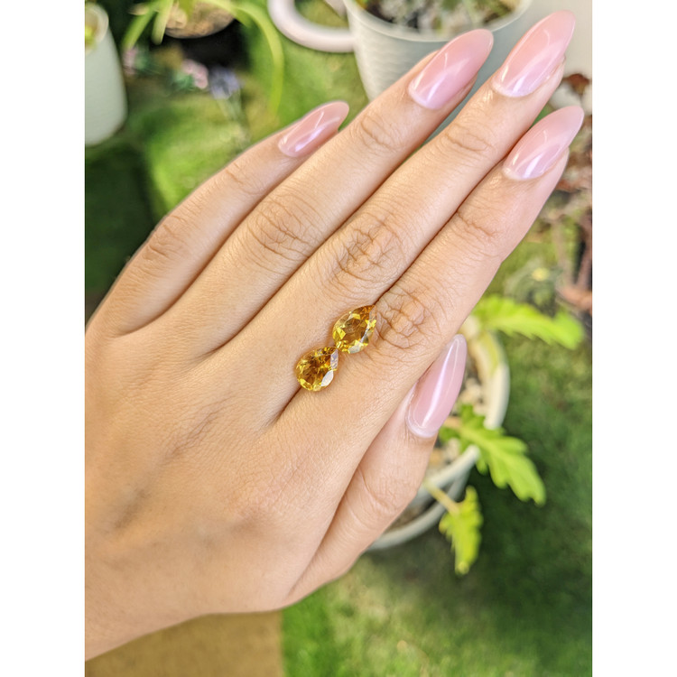 3.46 Ct.Tw. Citrine Pair from Brazil