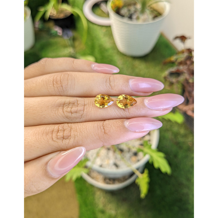 3.46 Ct.Tw. Citrine Pair from Brazil