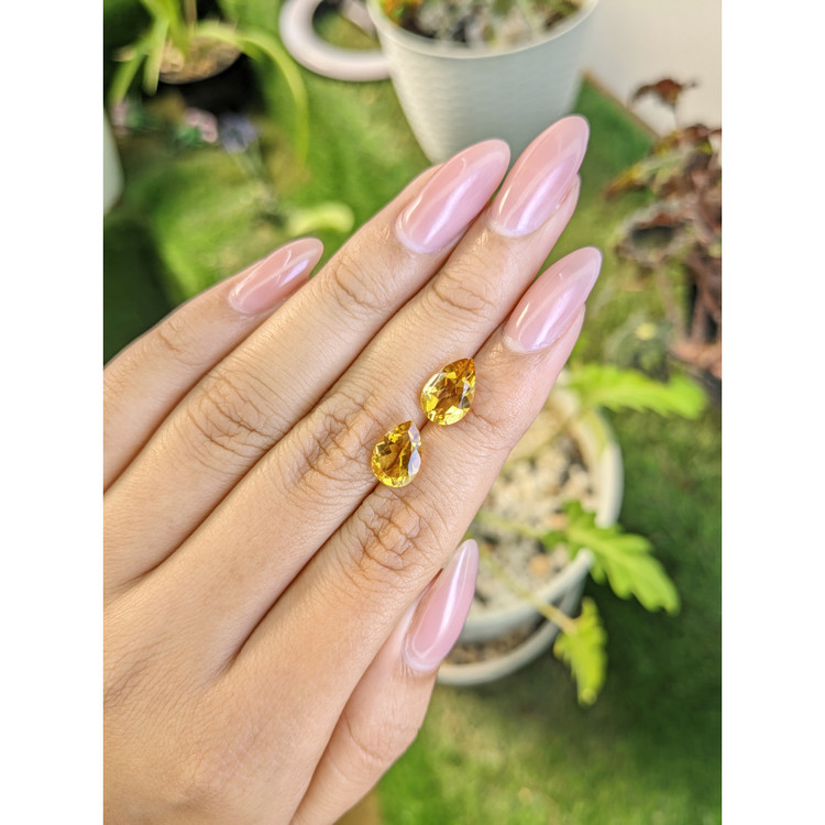 3.46 Ct.Tw. Citrine Pair from Brazil