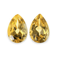 4.56 Ct.Tw. Pear Citrine Pair