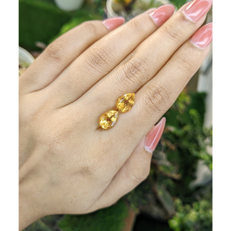 4.56 Ct.Tw. Citrine Pair from Brazil