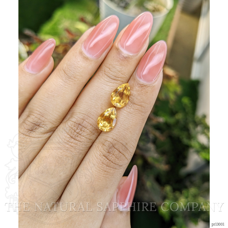 4.56 Ct.Tw. Citrine Pair from Brazil