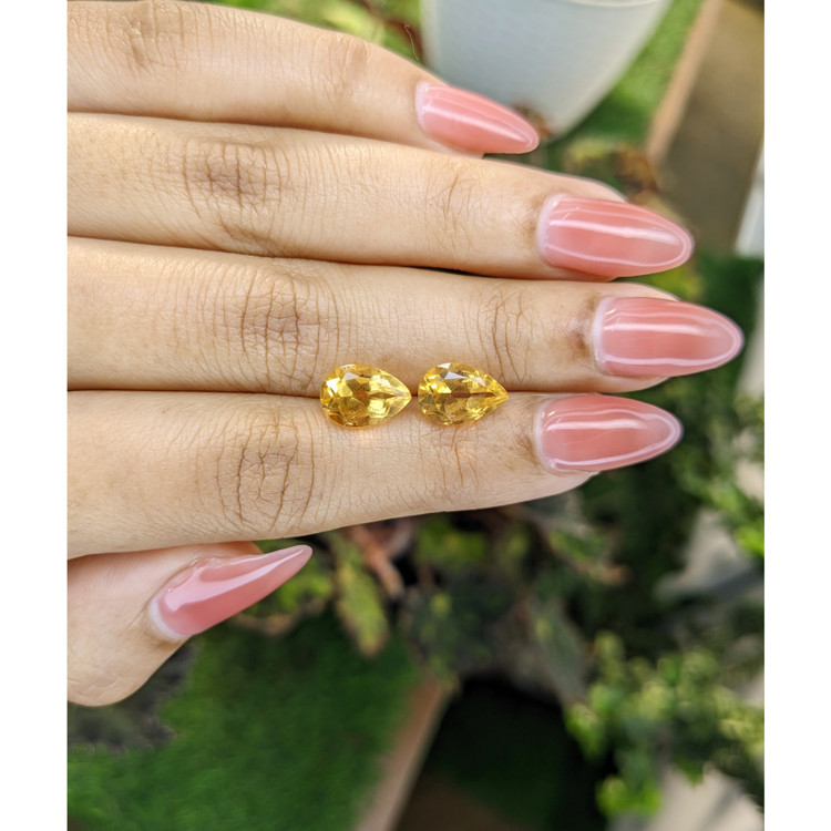 4.56 Ct.Tw. Citrine Pair from Brazil