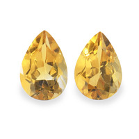3.72 Ct.Tw. Pear Citrine Pair