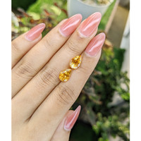 3.72 Ct.Tw.Total Carat Weight Citrine Pair from Brazil Life Style