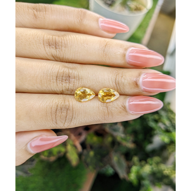 3.53 Ct.Tw. Citrine Pair from Brazil