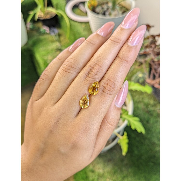 3.72 Ct.Tw. Citrine Pair from Brazil