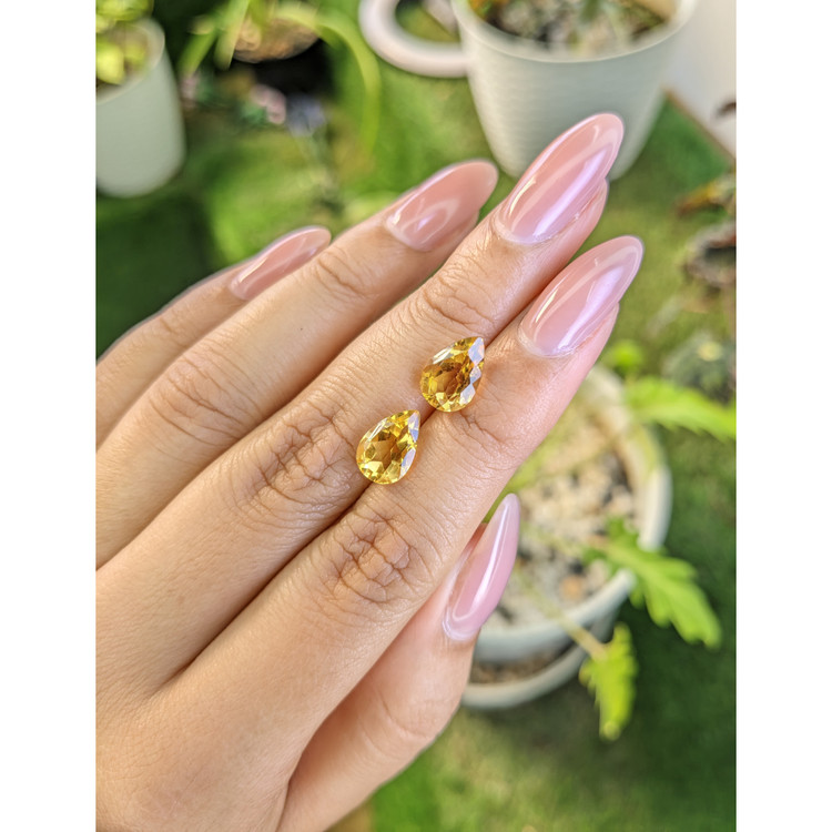 3.72 Ct.Tw. Citrine Pair from Brazil