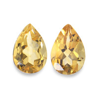 3.80 Ct.Tw. Pear Citrine Pair