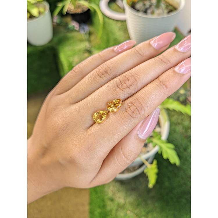 3.80 Ct.Tw. Citrine Pair from Brazil