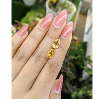 3.85 Ct.Tw.Total Carat Weight Citrine Pair from Brazil Life Style