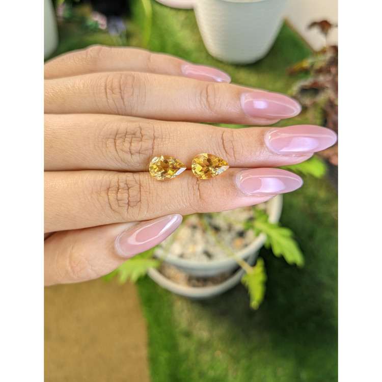 3.80 Ct.Tw. Citrine Pair from Brazil