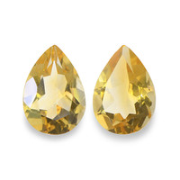 3.24 Ct.Tw. Pear Citrine Pair