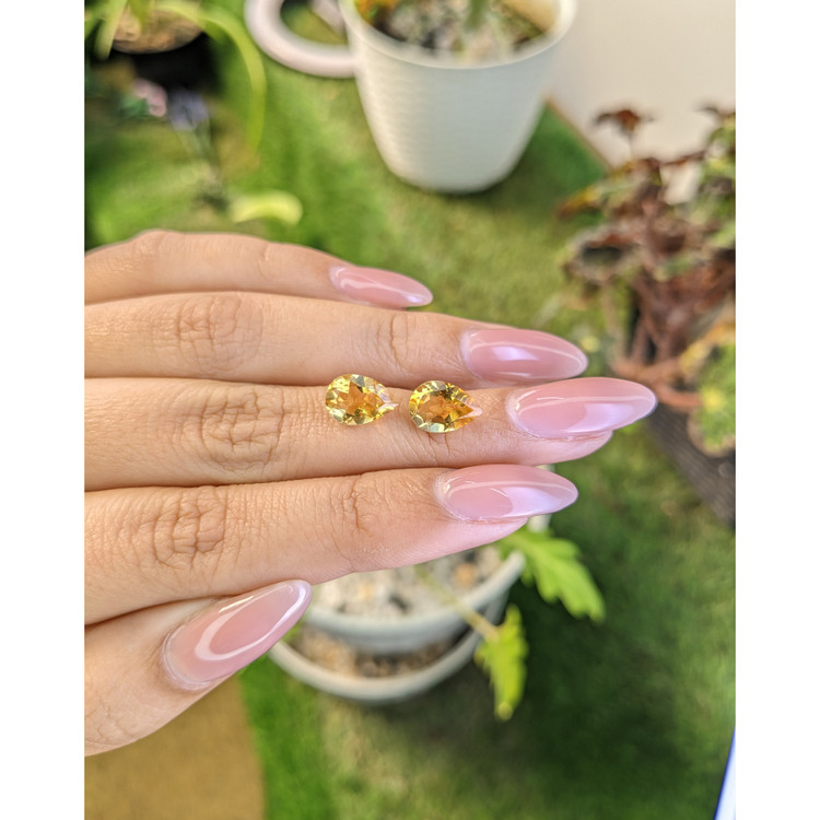 3.24 Ct.Tw. Citrine Pair from Brazil