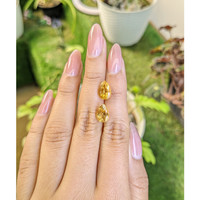 4.29 Ct.Tw.Total Carat Weight Citrine Pair from Brazil Life Style