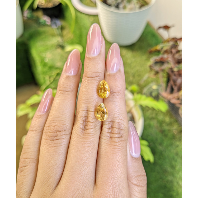 4.29 Ct.Tw. Citrine Pair from Brazil