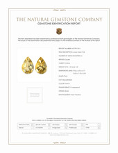 3.31 Ct.Tw.Total Carat Weight Yellow Citrine Pair from Brazil Scan Report