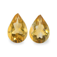 3.25 Ct.Tw. Pear Citrine Pair
