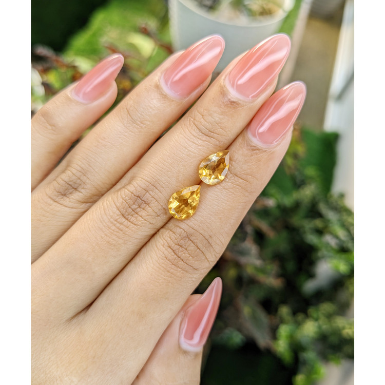 3.25 Ct.Tw. Citrine Pair from Brazil