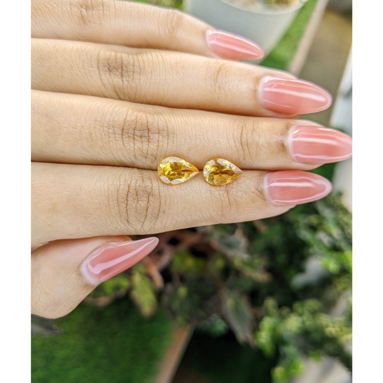 3.25 Ct.Tw. Citrine Pair from Brazil