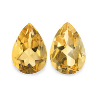 3.93 Ct.Tw. Pear Citrine Pair