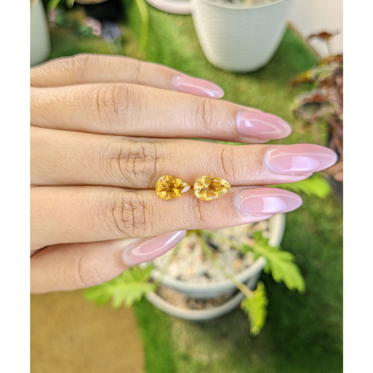 3.93 Ct.Tw. Citrine Pair from Brazil