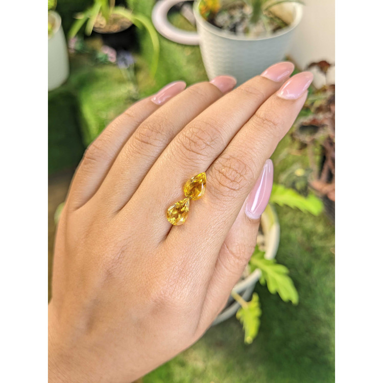 4.15 Ct.Tw. Citrine Pair from Brazil