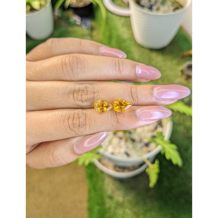 4.15 Ct.Tw. Citrine Pair from Brazil